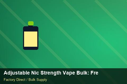 Adjustable Nic Strength Vape Bulk — Adjustable Nic Strength Vape Bulk: Freight Insurance — Reorder Points photo 1