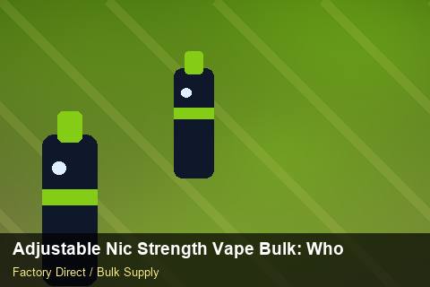 Adjustable Nic Strength Vape Bulk — Adjustable Nic Strength Vape Bulk: Wholesale Price — Safety Stock photo 1