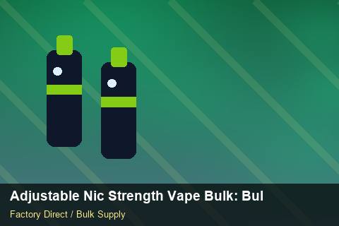 Adjustable Nic Strength Vape Bulk — Adjustable Nic Strength Vape Bulk: Bulk Supplier Guide — Safety Stock photo 1