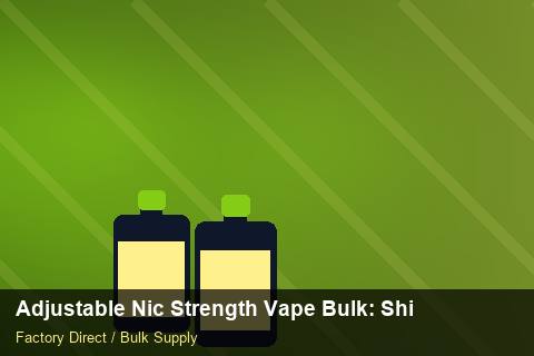 Adjustable Nic Strength Vape Bulk — Adjustable Nic Strength Vape Bulk: Shipping & Logistics — Safety Stock photo 2