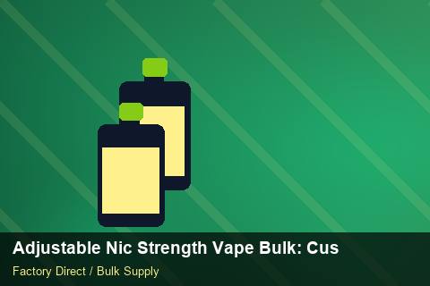Adjustable Nic Strength Vape Bulk — Adjustable Nic Strength Vape Bulk: Customs Documentation — Safety Stock photo 2