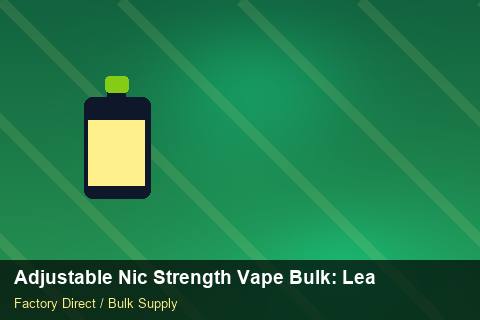 Adjustable Nic Strength Vape Bulk — Adjustable Nic Strength Vape Bulk: Lead Time & MOQ — Safety Stock photo 1