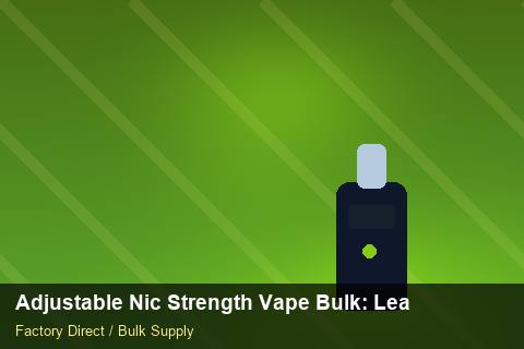 Adjustable Nic Strength Vape Bulk — Adjustable Nic Strength Vape Bulk: Lead Time & MOQ — Safety Stock photo 2