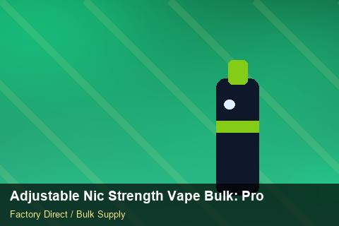 Adjustable Nic Strength Vape Bulk — Adjustable Nic Strength Vape Bulk: Procurement Strategy — Safety Stock photo 2