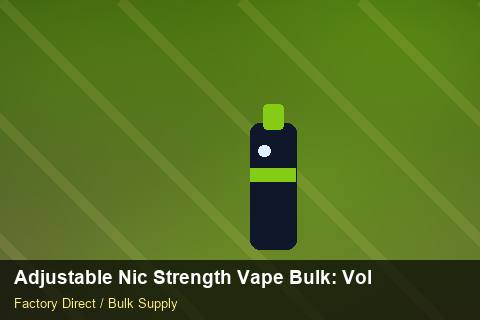 Adjustable Nic Strength Vape Bulk — Adjustable Nic Strength Vape Bulk: Volume Pricing Tiers — Safety Stock photo 2