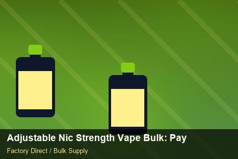Adjustable Nic Strength Vape Bulk — Adjustable Nic Strength Vape Bulk: Payment Terms — Safety Stock photo 1