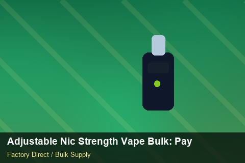 Adjustable Nic Strength Vape Bulk — Adjustable Nic Strength Vape Bulk: Payment Terms — Safety Stock photo 2