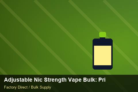 Adjustable Nic Strength Vape Bulk — Adjustable Nic Strength Vape Bulk: Private Label Options — Safety Stock photo 2
