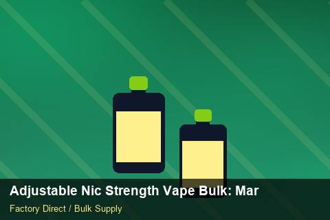 Adjustable Nic Strength Vape Bulk — Adjustable Nic Strength Vape Bulk: Market Trends 2026 — Safety Stock photo 1