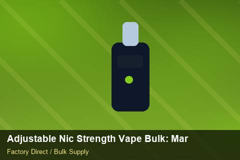 Adjustable Nic Strength Vape Bulk — Adjustable Nic Strength Vape Bulk: Market Trends 2026 — Safety Stock photo 2
