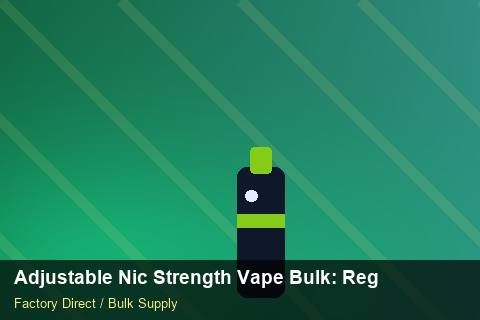 Adjustable Nic Strength Vape Bulk — Adjustable Nic Strength Vape Bulk: Regulatory Update — Safety Stock photo 2