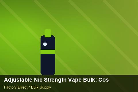 Adjustable Nic Strength Vape Bulk — Adjustable Nic Strength Vape Bulk: Cost Breakdown — Safety Stock photo 2