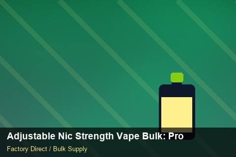 Adjustable Nic Strength Vape Bulk — Adjustable Nic Strength Vape Bulk: Production Capacity — Safety Stock photo 1