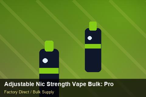 Adjustable Nic Strength Vape Bulk — Adjustable Nic Strength Vape Bulk: Production Capacity — Safety Stock photo 2