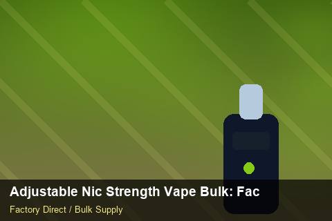 Adjustable Nic Strength Vape Bulk — Adjustable Nic Strength Vape Bulk: Factory Audit Report — Safety Stock photo 1