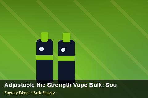 Adjustable Nic Strength Vape Bulk — Adjustable Nic Strength Vape Bulk: Sourcing Workflow — Safety Stock photo 1