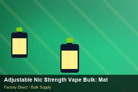 Adjustable Nic Strength Vape Bulk — Adjustable Nic Strength Vape Bulk: Material & Ingredients — Safety Stock photo 1