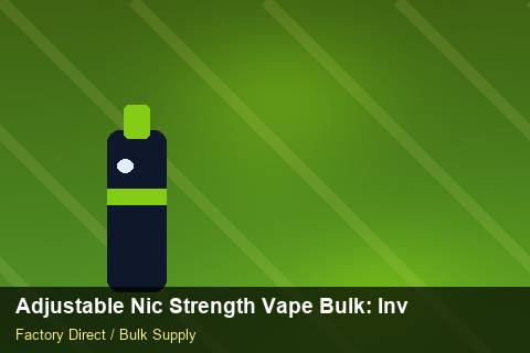 Adjustable Nic Strength Vape Bulk — Adjustable Nic Strength Vape Bulk: Inventory Management — Safety Stock photo 1