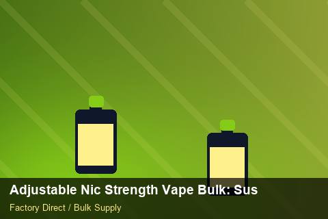 Adjustable Nic Strength Vape Bulk — Adjustable Nic Strength Vape Bulk: Sustainability — Safety Stock photo 1