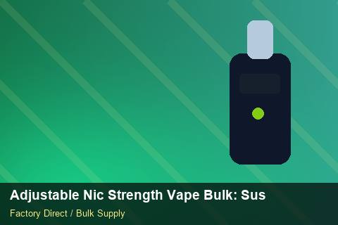 Adjustable Nic Strength Vape Bulk — Adjustable Nic Strength Vape Bulk: Sustainability — Safety Stock photo 2