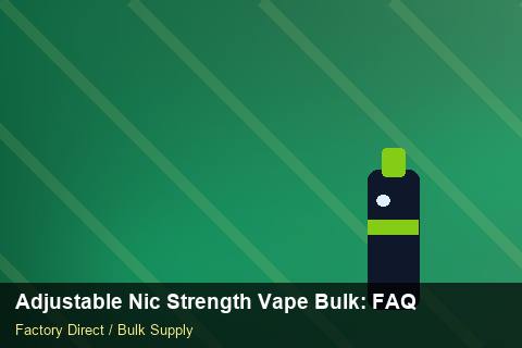 Adjustable Nic Strength Vape Bulk — Adjustable Nic Strength Vape Bulk: FAQ — Safety Stock photo 2