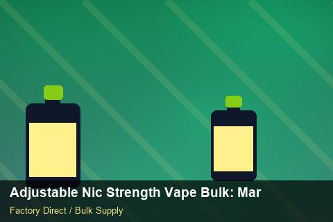 Adjustable Nic Strength Vape Bulk — Adjustable Nic Strength Vape Bulk: Margin Calculator — Safety Stock photo 1