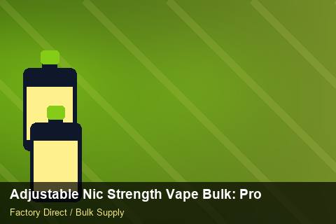 Adjustable Nic Strength Vape Bulk — Adjustable Nic Strength Vape Bulk: Procurement Checklist — Safety Stock photo 1