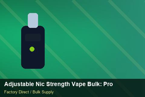 Adjustable Nic Strength Vape Bulk — Adjustable Nic Strength Vape Bulk: Procurement Checklist — Safety Stock photo 2