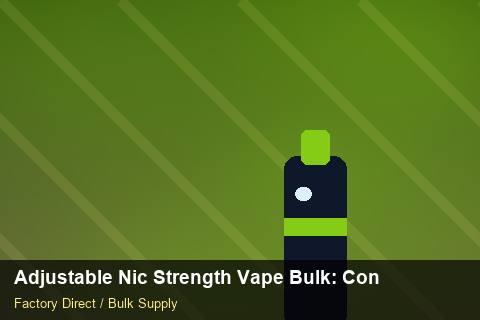 Adjustable Nic Strength Vape Bulk — Adjustable Nic Strength Vape Bulk: Contract Essentials — Safety Stock photo 1