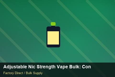 Adjustable Nic Strength Vape Bulk — Adjustable Nic Strength Vape Bulk: Contract Essentials — Safety Stock photo 2