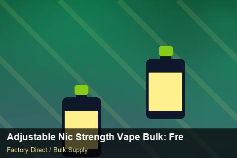 Adjustable Nic Strength Vape Bulk — Adjustable Nic Strength Vape Bulk: Freight Insurance — Safety Stock photo 1