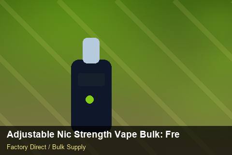 Adjustable Nic Strength Vape Bulk — Adjustable Nic Strength Vape Bulk: Freight Insurance — Safety Stock photo 2