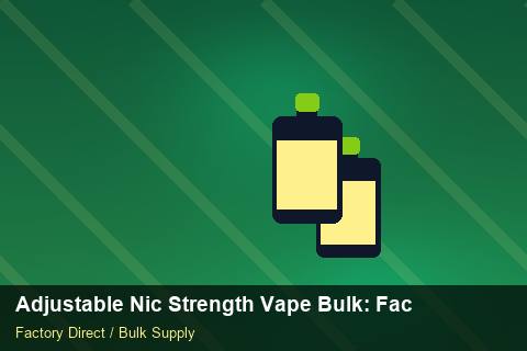 Adjustable Nic Strength Vape Bulk — Adjustable Nic Strength Vape Bulk: Factory Direct Quote — Demand Forecasting photo 1