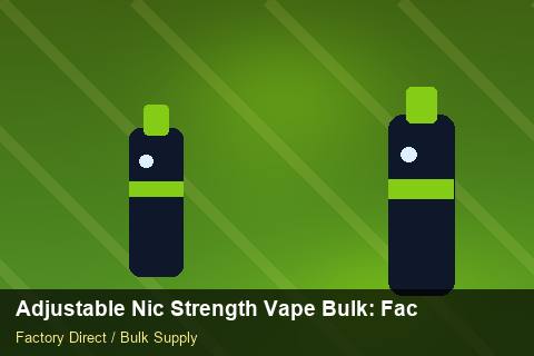 Adjustable Nic Strength Vape Bulk — Adjustable Nic Strength Vape Bulk: Factory Direct Quote — Demand Forecasting photo 2