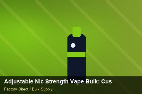 Adjustable Nic Strength Vape Bulk — Adjustable Nic Strength Vape Bulk: Customs Documentation — Demand Forecasting photo 1