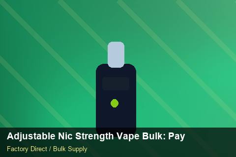 Adjustable Nic Strength Vape Bulk — Adjustable Nic Strength Vape Bulk: Payment Terms — Demand Forecasting photo 2