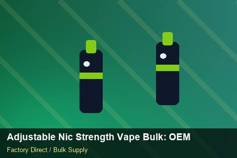 Adjustable Nic Strength Vape Bulk — Adjustable Nic Strength Vape Bulk: OEM & ODM Service — Demand Forecasting photo 2
