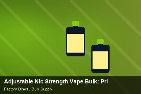 Adjustable Nic Strength Vape Bulk — Adjustable Nic Strength Vape Bulk: Private Label Options — Demand Forecasting photo 2