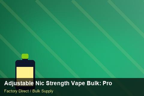 Adjustable Nic Strength Vape Bulk — Adjustable Nic Strength Vape Bulk: Production Capacity — Demand Forecasting photo 1