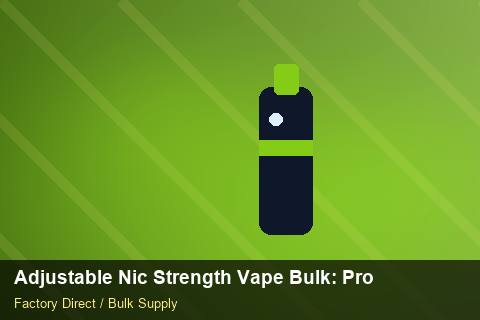 Adjustable Nic Strength Vape Bulk — Adjustable Nic Strength Vape Bulk: Production Capacity — Demand Forecasting photo 2