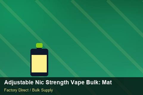 Adjustable Nic Strength Vape Bulk — Adjustable Nic Strength Vape Bulk: Material & Ingredients — Demand Forecasting photo 1