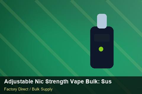 Adjustable Nic Strength Vape Bulk — Adjustable Nic Strength Vape Bulk: Sustainability — Demand Forecasting photo 2