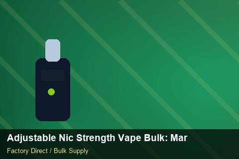 Adjustable Nic Strength Vape Bulk — Adjustable Nic Strength Vape Bulk: Market Comparison — Demand Forecasting photo 1