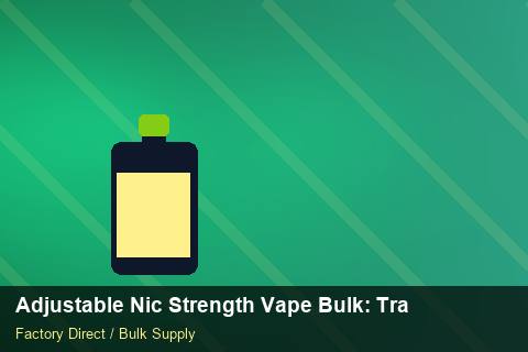 Adjustable Nic Strength Vape Bulk — Adjustable Nic Strength Vape Bulk: Trade Terms — Demand Forecasting photo 1
