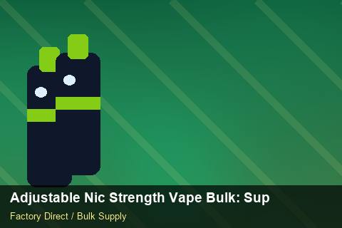 Adjustable Nic Strength Vape Bulk — Adjustable Nic Strength Vape Bulk: Supplier Vetting — Demand Forecasting photo 1