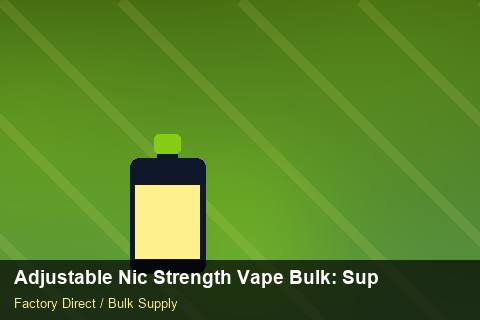 Adjustable Nic Strength Vape Bulk — Adjustable Nic Strength Vape Bulk: Supplier Vetting — Demand Forecasting photo 2