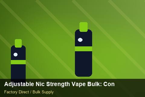 Adjustable Nic Strength Vape Bulk — Adjustable Nic Strength Vape Bulk: Contract Essentials — Demand Forecasting photo 1