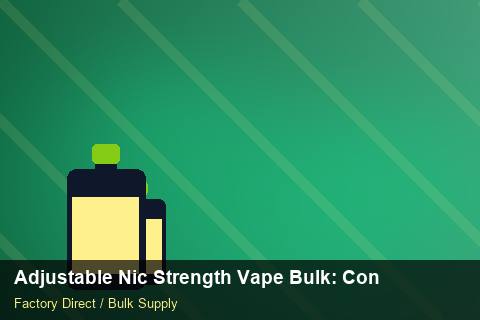 Adjustable Nic Strength Vape Bulk — Adjustable Nic Strength Vape Bulk: Contract Essentials — Demand Forecasting photo 2