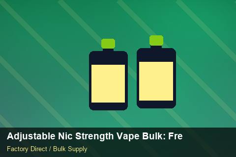Adjustable Nic Strength Vape Bulk — Adjustable Nic Strength Vape Bulk: Freight Insurance — Demand Forecasting photo 1