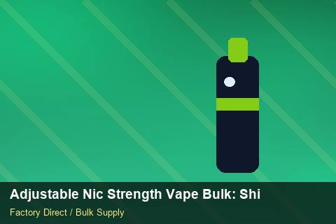 Adjustable Nic Strength Vape Bulk — Adjustable Nic Strength Vape Bulk: Shipping & Logistics — SKU Rationalisation photo 1